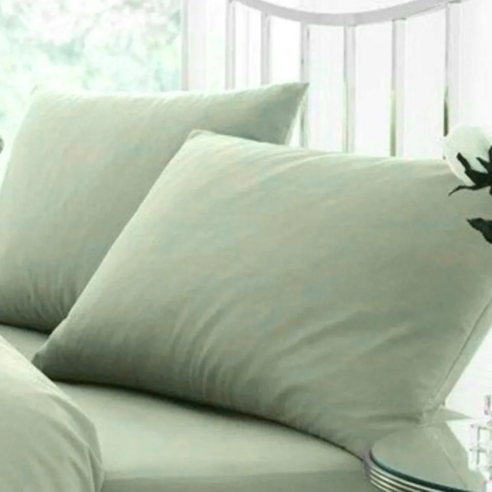 Percale Pillowcase Pair Duck Egg by Gaveno Cavailia