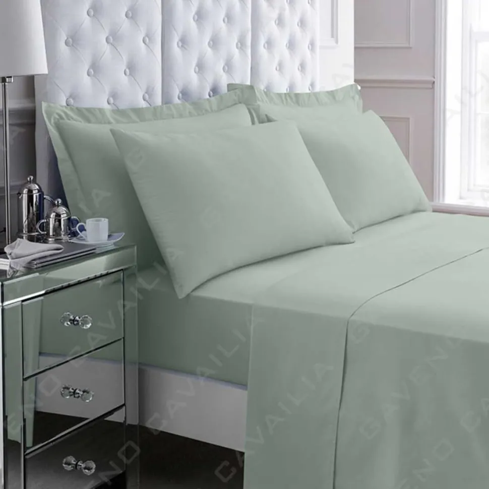 Percale Pillowcase Pair Duck Egg by Gaveno Cavailia