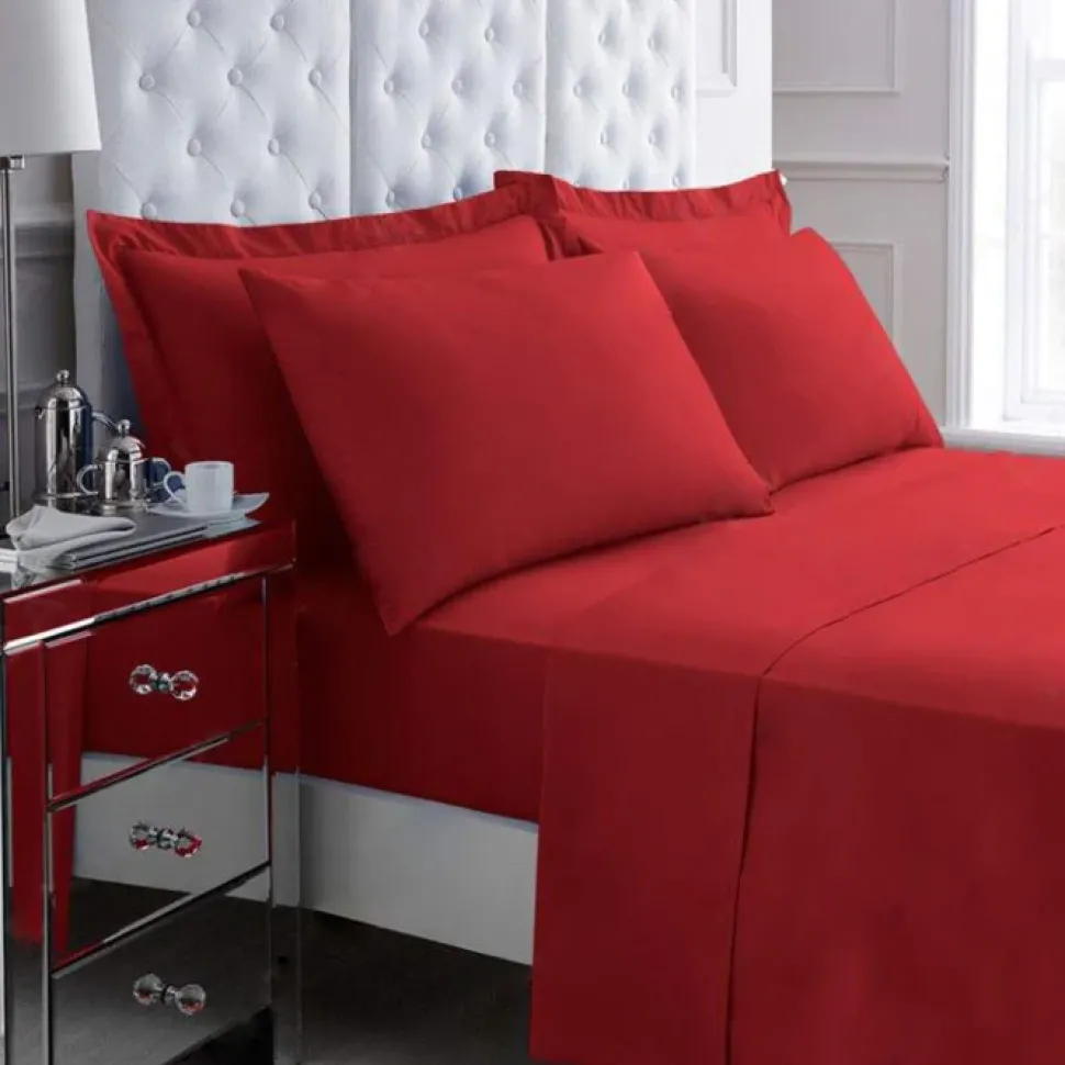 Percale Pillowcase Pair Red by Gaveno Cavailia