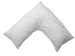 Percale V-Shape Pillowcase White