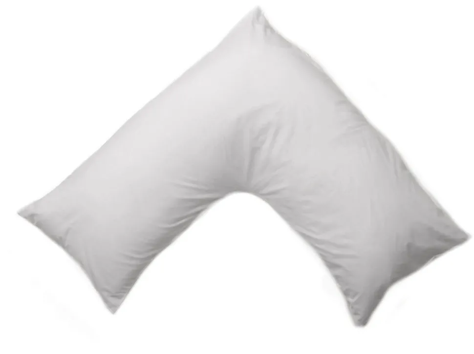 Percale V-Shape Pillowcase White