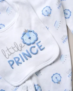 8-Piece Blue Little Prince All-in-One Baby Gift Set