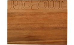 Pig Out Wooden Serving Board 32cm