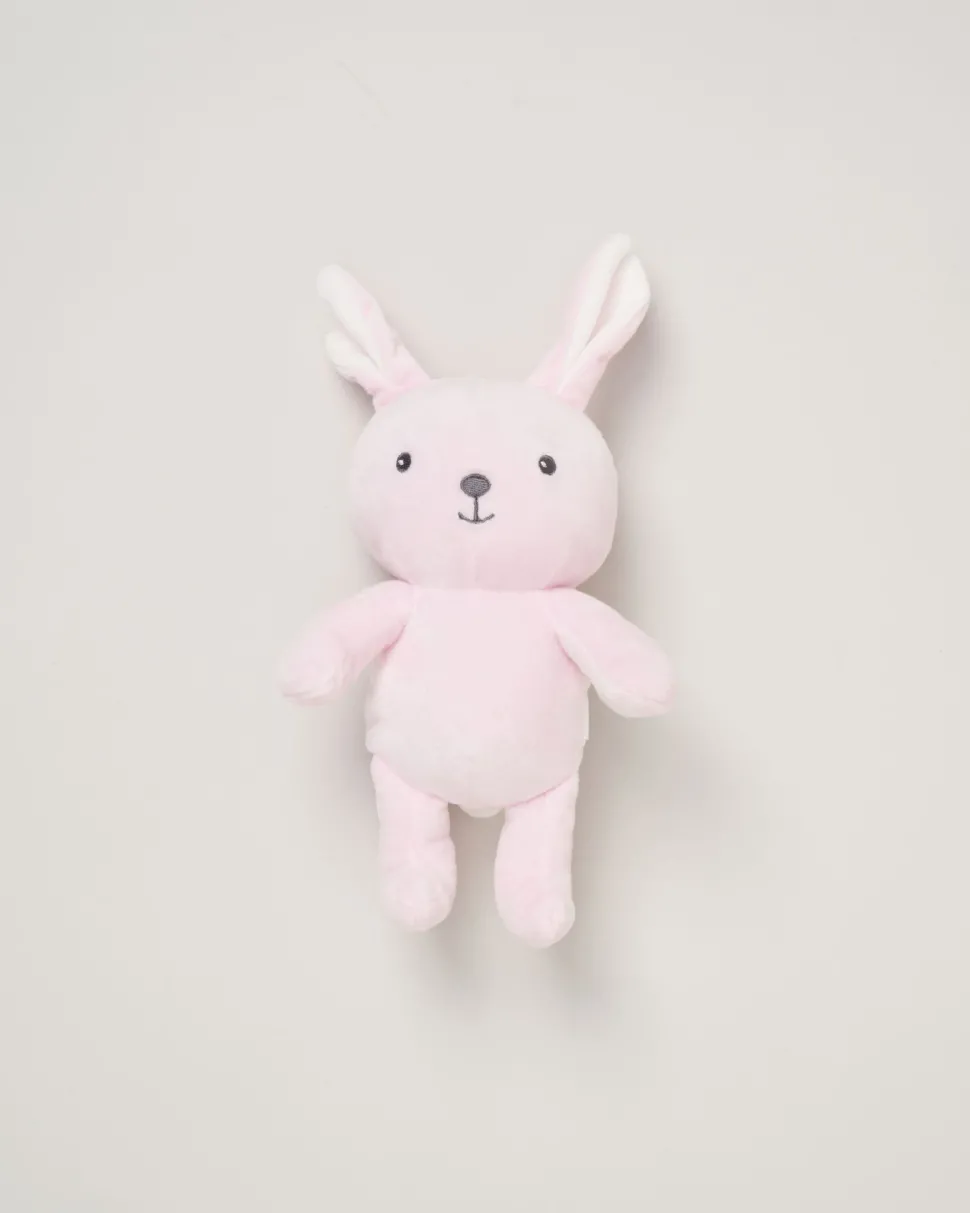 Pink Baby Bunny Dressing Gown with Toy