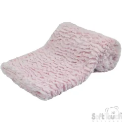Pink Fluffy Baby Fleece Wrap Blanket