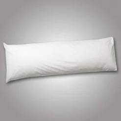 Plain Dyed Bolster Pillowcase White