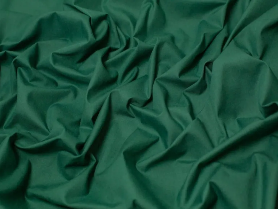 Plain Polycotton Fabric Bottle Green AS621