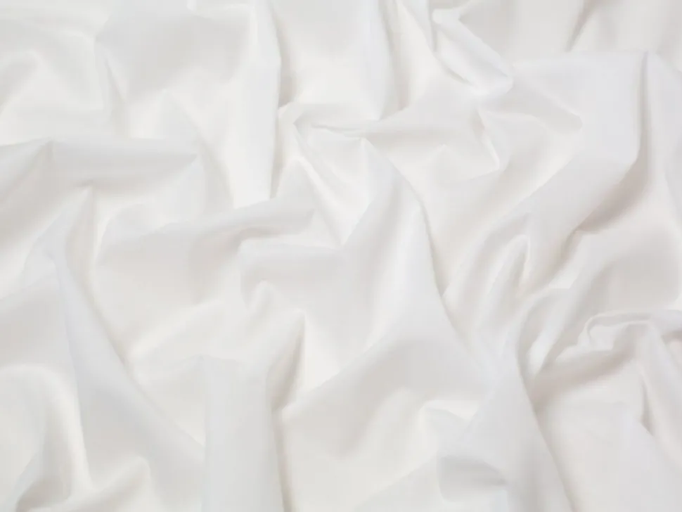 Plain Polycotton Fabric White AS621