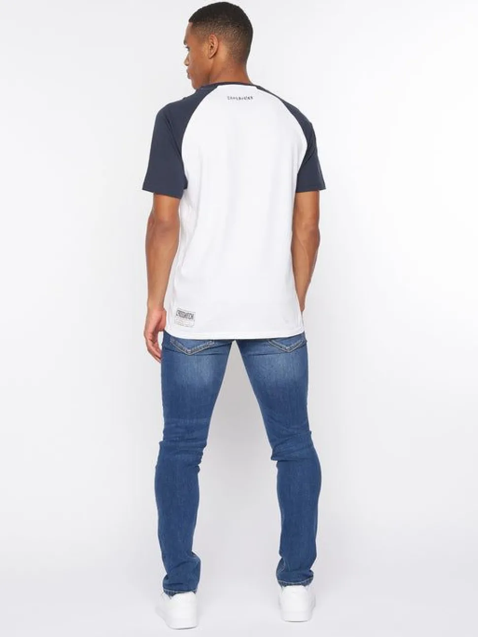 Plotmar T-Shirt Navy/White by Crosshatch