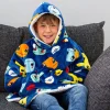 Pokemon Badges Hugzee Hooded Blanket Medium