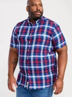 Portland Outsize Men's Short Sleeve Check Shirt