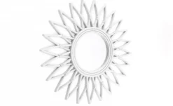 Rattan Style Flower Mirror 50cm