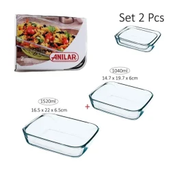 Rectangle Roaster Set of 2