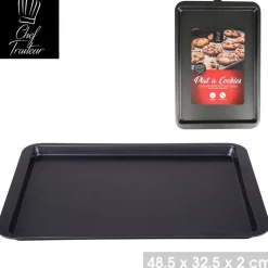 Rectangular Black Non-Stick Baking Tray 49x33cm
