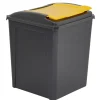 Recycle It 50 Litre Bin Graphite & Yellow