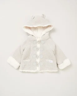 Rock-A-Bye Baby Boutique 100% Cotton True Knit Cardigan- Grey