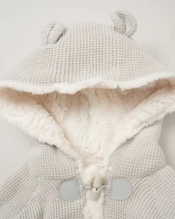Rock-A-Bye Baby Boutique 100% Cotton True Knit Cardigan- Grey