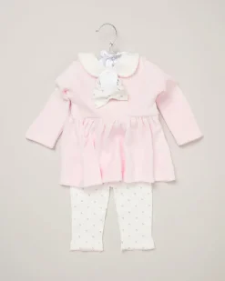 Rock-A-Bye Baby Boutique 3-Piece Pink Leggin Set