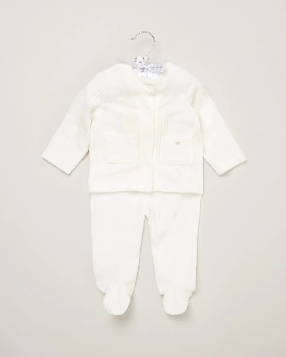 Rock-A-Bye Baby Boutique 2-Piece Cream Jacket Set