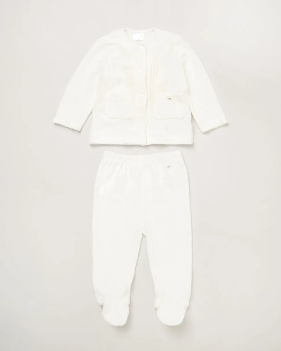 Rock-A-Bye Baby Boutique 2-Piece Cream Jacket Set