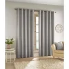 Savoy Blackout Eyelet Curtains Grey