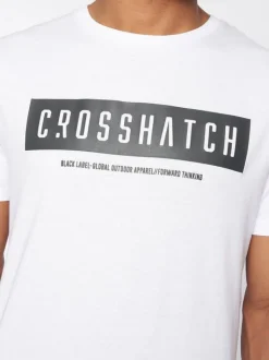 Selworthy T-Shirt White by Crosshatch