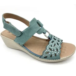 Serena Women's Cushion Walk Sandals Green