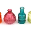 Set of 4 Boho Posy Vase Bottles