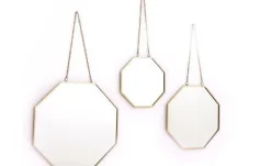 Set of 3 Geometric Hanging Mirrors