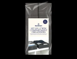 Set of 2 Twin Compartment Organisers