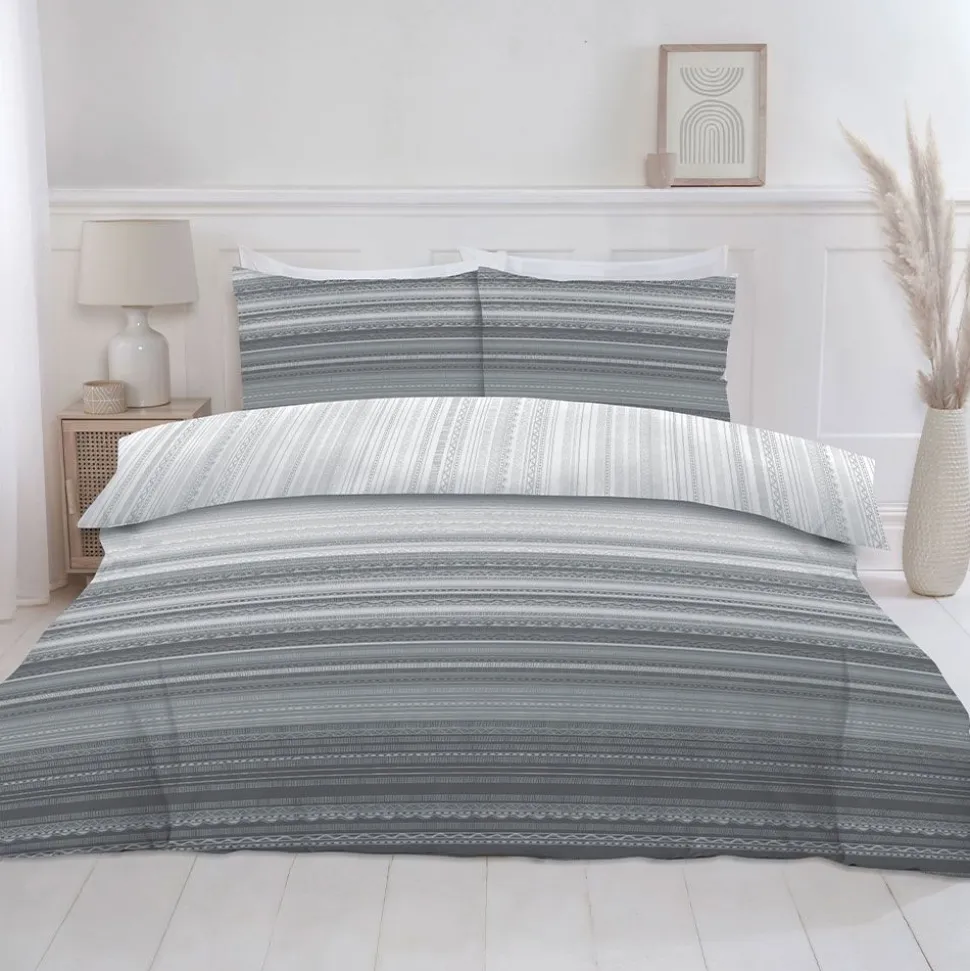 Seville Duvet Cover Set Grey