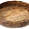Shallow Wooden Bowl 33cm