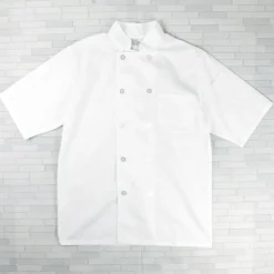 Short Sleeve White Chef Jacket