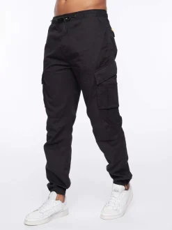 Sidemoore Cargo Pants Black by Crosshatch