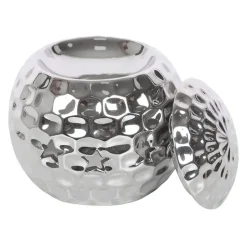 Silver Disco Ball Ceramic Oil Burner