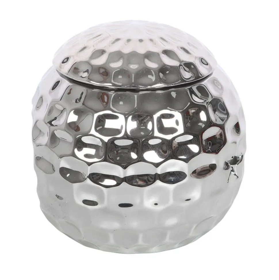 Silver Disco Ball Ceramic Oil Burner