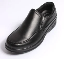 Slip On Black Shoes Comfort Fit