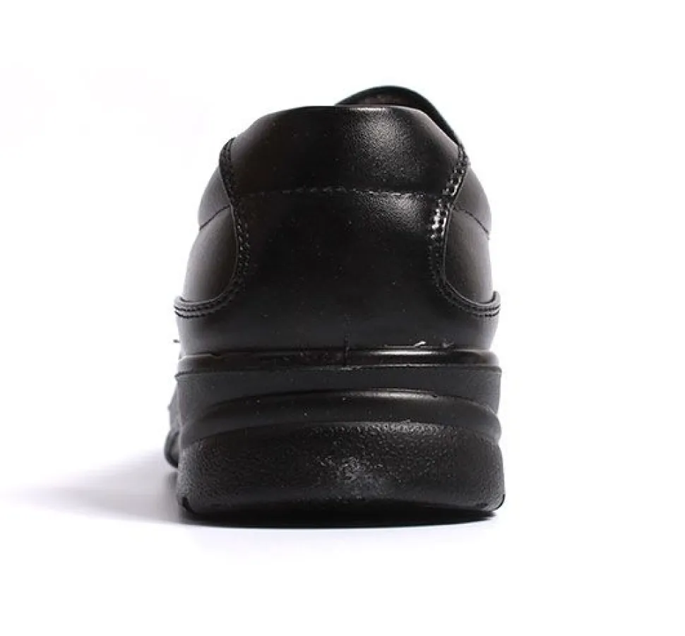 Slip On Black Shoes Comfort Fit