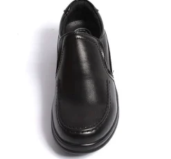 Slip On Black Shoes Comfort Fit