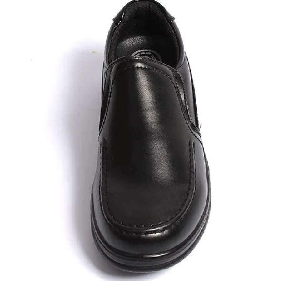 Slip On Black Shoes Comfort Fit