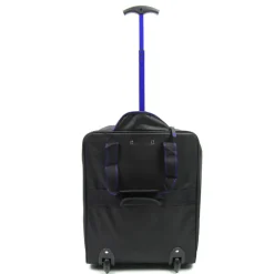 Small Overhead Trolley Cabin Bag Black & Blue by Bordlite