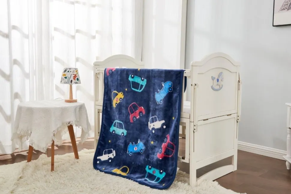 Soft Fleece Car Baby Blanket