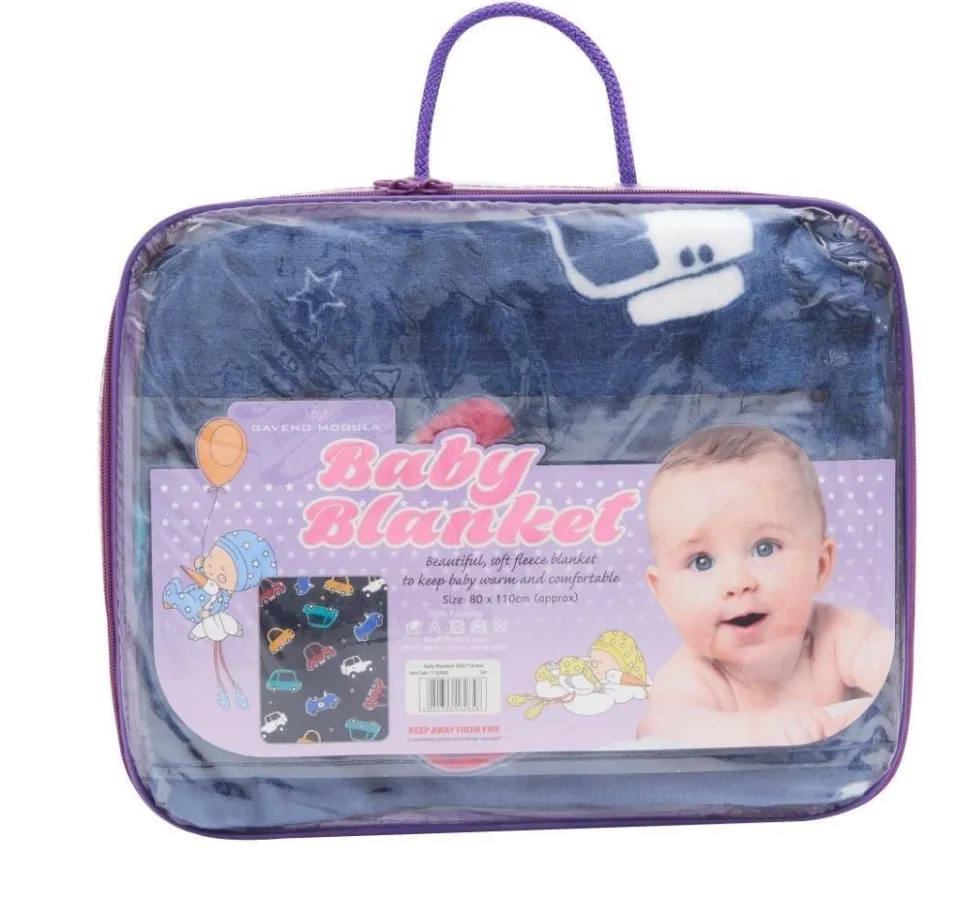 Soft Fleece Car Baby Blanket