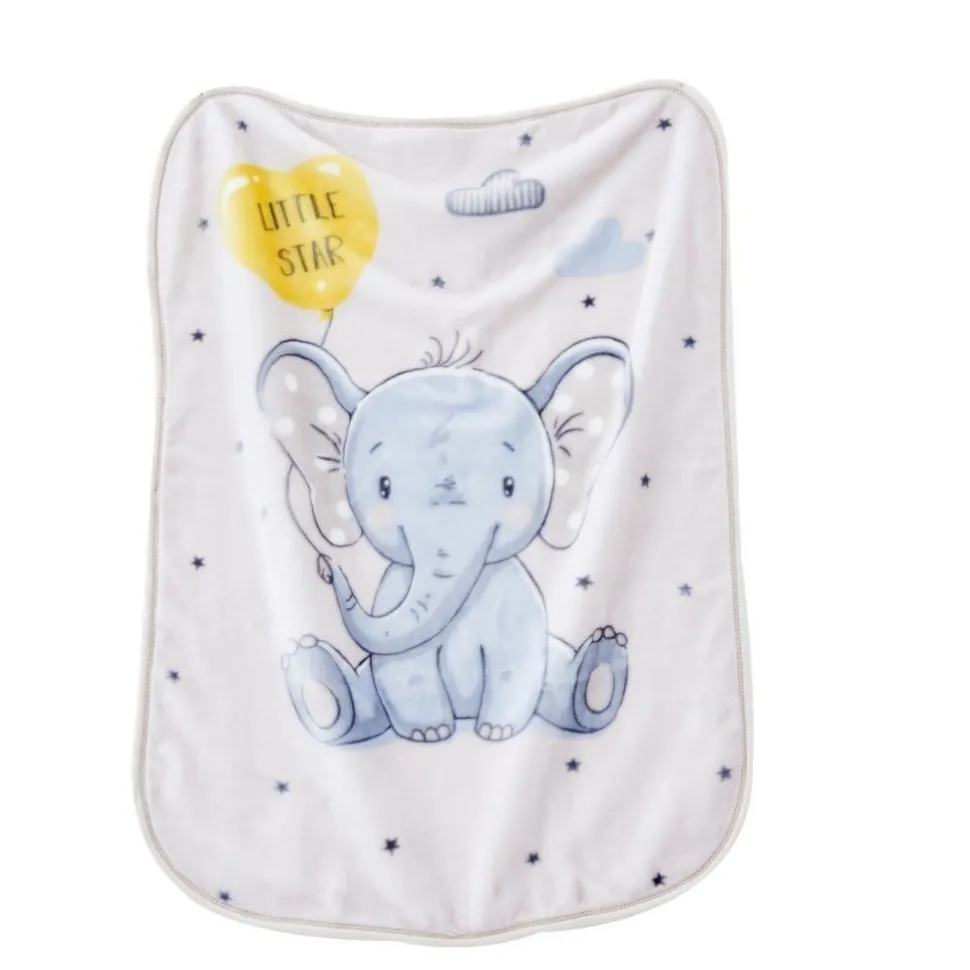 Soft Fleece Elephant Dreams Baby Blanket