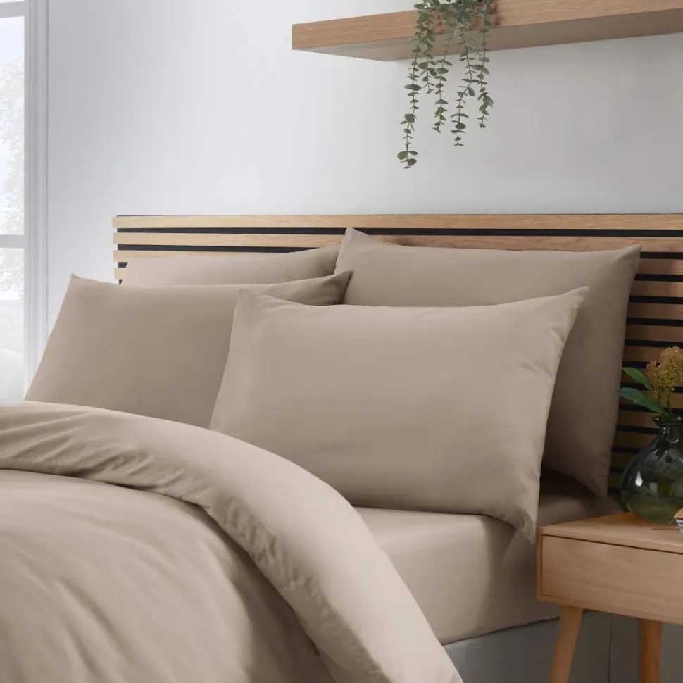 Soft Touch Deep Fitted Sheet Mink by Catherine Lansfield