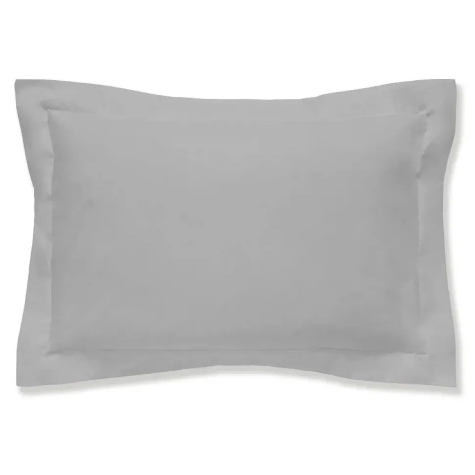 Soft Touch Oxford Pillowcase Pairs Silver