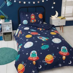 Space Aliens Toddler/Cot Bed Duvet Cover Set