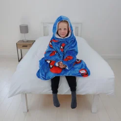 Spiderman Spidey Heads Up Hugzee Wearable Fleece Hoodie – Small