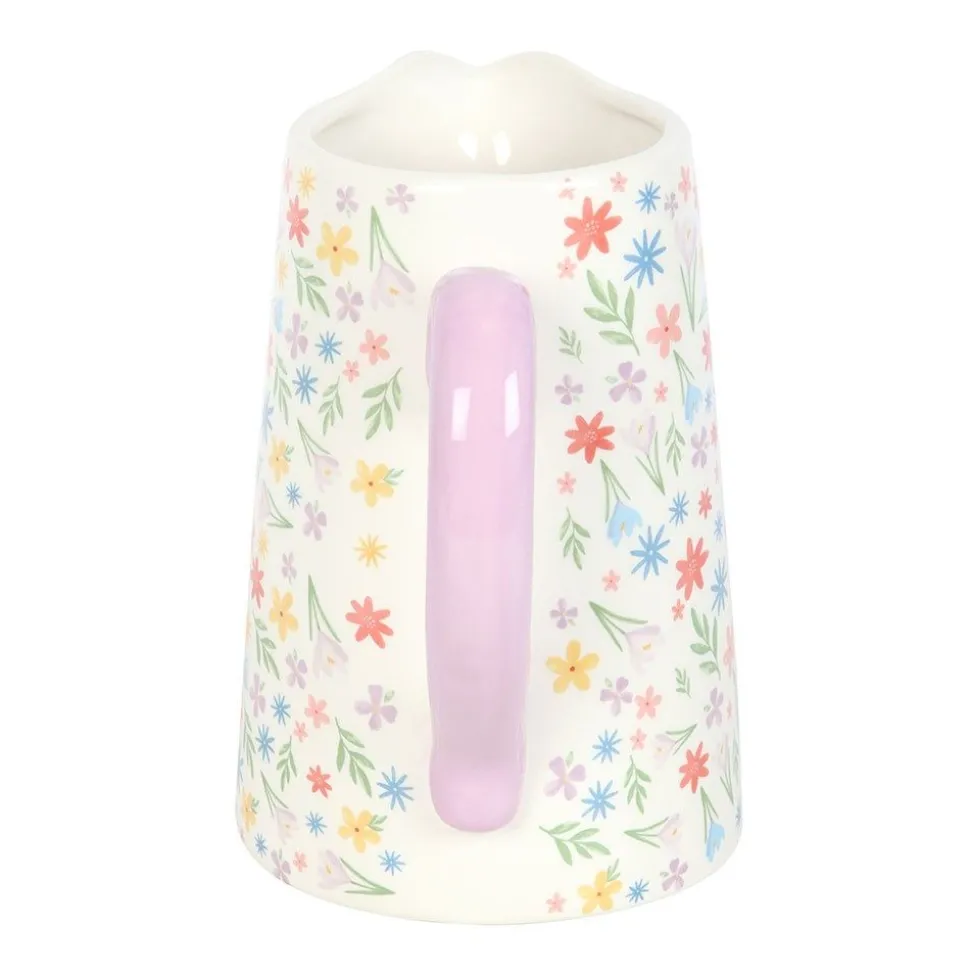 Spring Floral Print Flower Jug