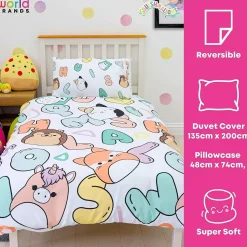 Squishmallows Chill Rotary Single Duvet Cover Set